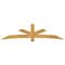 Ekena Millwork Alberta Rough Sawn Timber Gable Bracket, Western Red Cedar, 108"W x 27"H x 4"D x 6"F, 6/12 Pitch GBW108X27X0406ALB00RWR - alternate 1